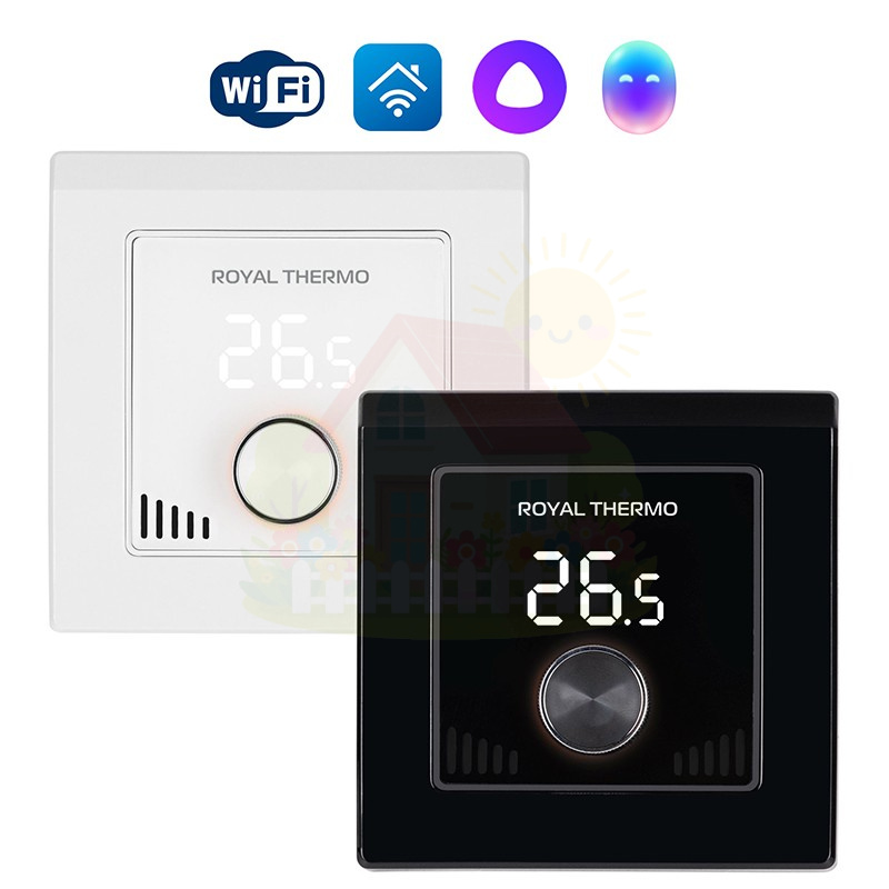 Инженерная сантехника Терморегулятор Royal Thermo Intellon RTI-16 WiFi программируемый со сменными панелями — детальное фото