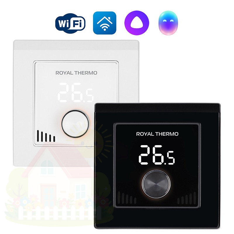 Купить Терморегулятор Royal Thermo Intellon RTI-16 WiFi программируемый со сменными панелями — фото товара в каталоге