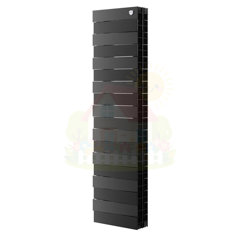 Инженерная сантехника Биметаллический радиатор Royal Thermo PianoForte Tower 200 Noir Sable (18 секций) — детальное фото