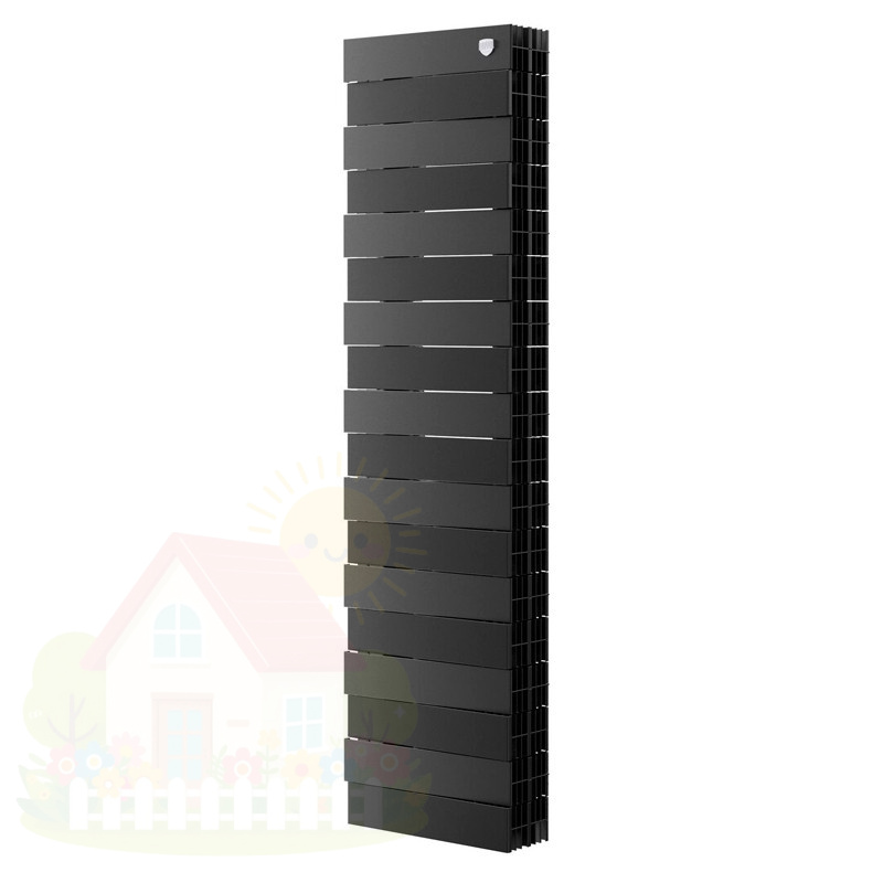 Купить Биметаллический радиатор Royal Thermo PianoForte Tower 200 Noir Sable (22 секции) — фото товара в каталоге