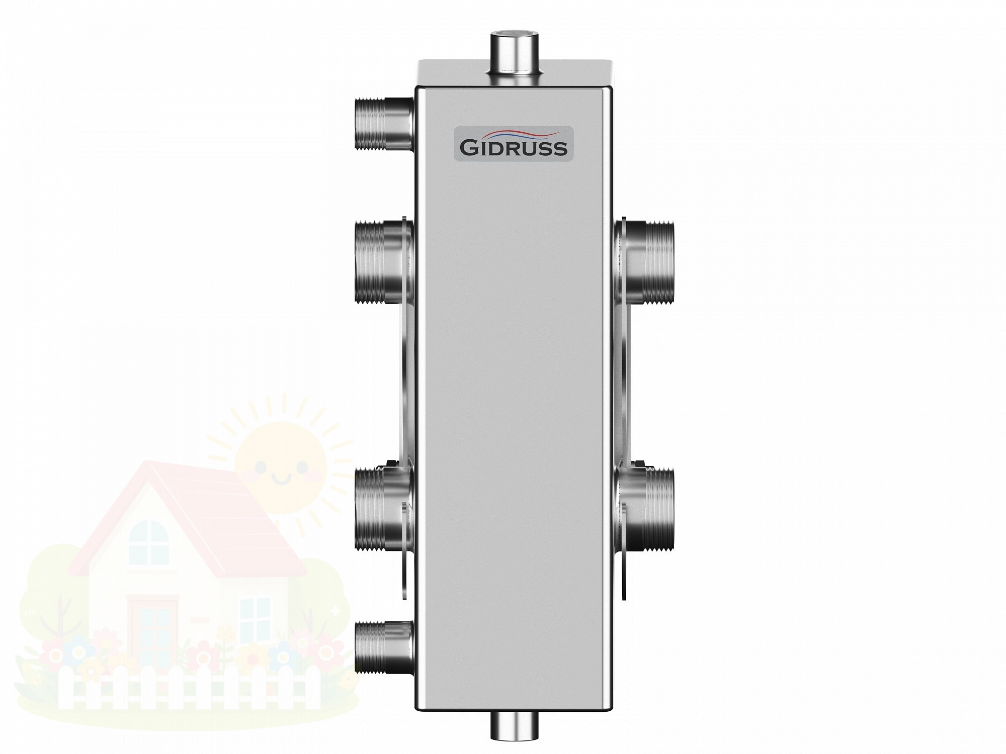 Купить Гидрострелка Gidruss GRSS-100-32 до 100 кВт 1 1/4" нержавеющая сталь — фото товара в каталоге