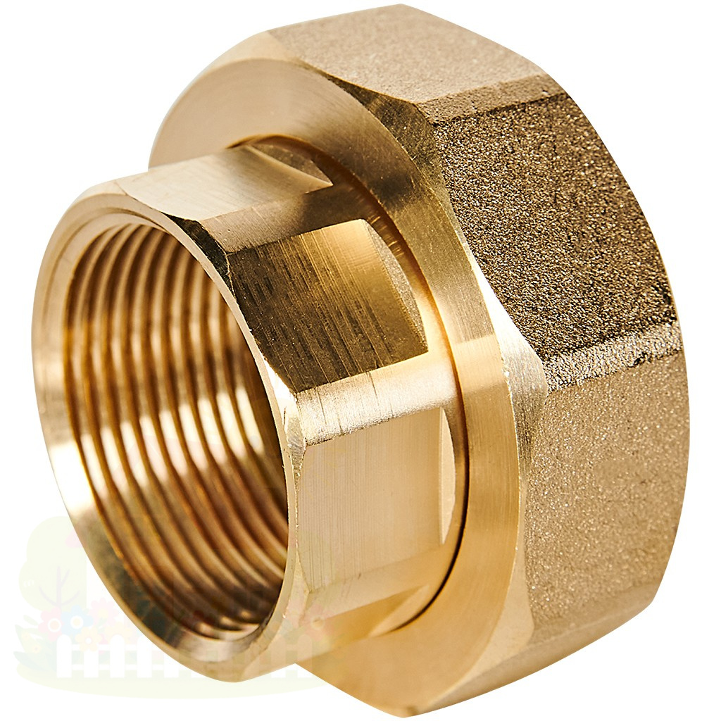 Купить Гайки для насосов Stout G2" x Rp 1 1/4" из латуни с прокладками (1 шт.) — фото товара в каталоге