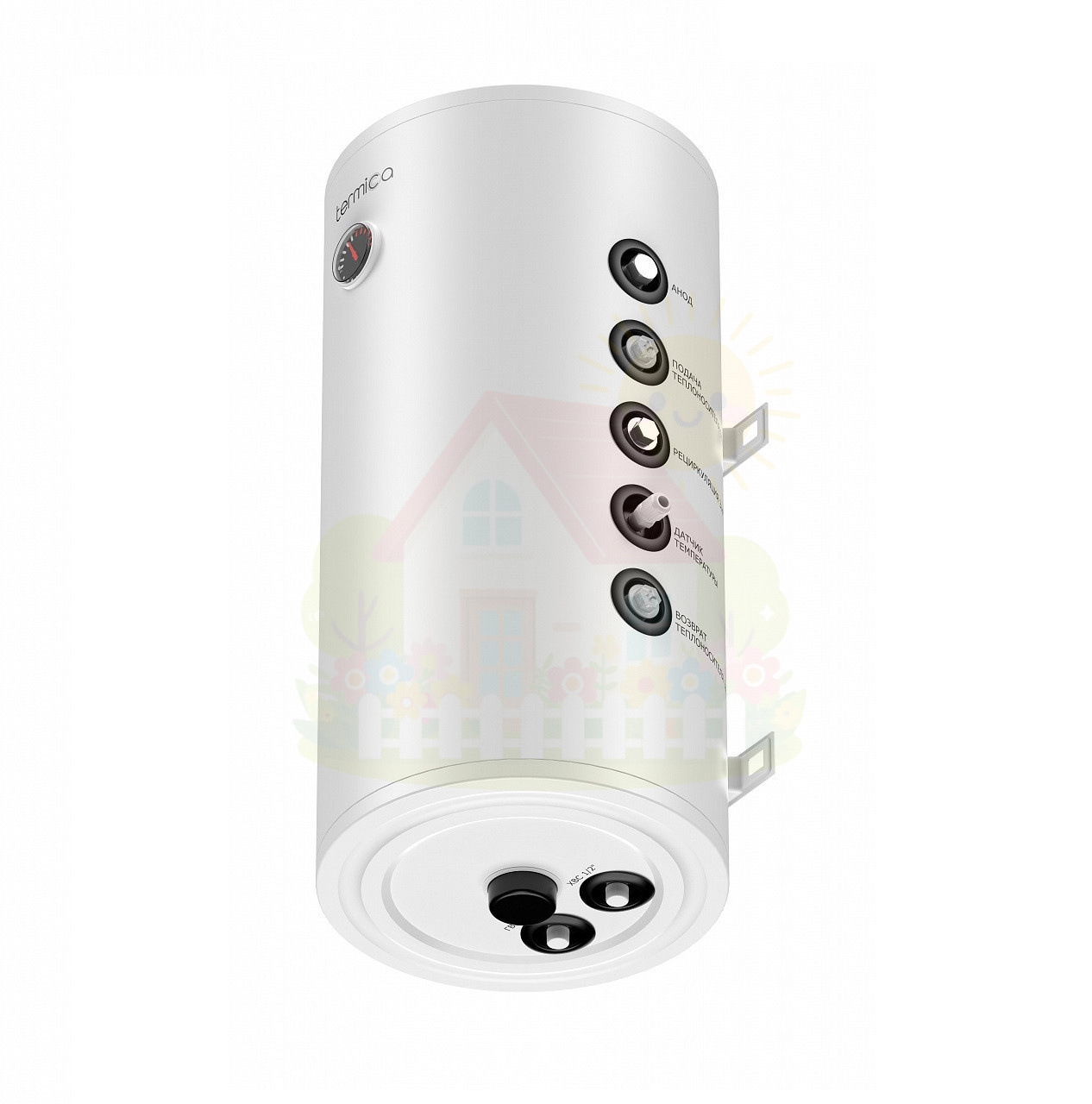 Инженерная сантехника Бойлер косвенного нагрева настенный Termica AMET 80W INOX — детальное фото