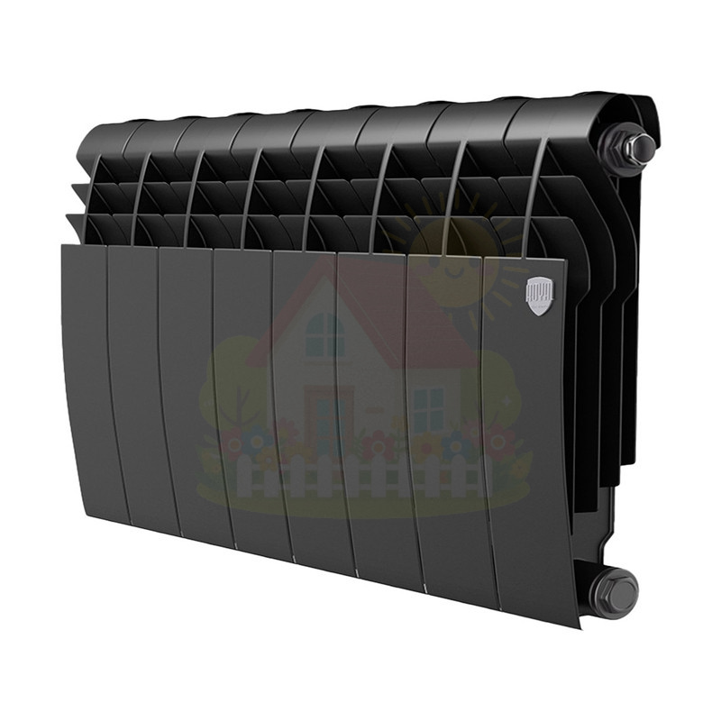 Инженерная сантехника Биметаллический радиатор Royal Thermo BiLiner 350 Noir Sable (10 секций) — детальное фото