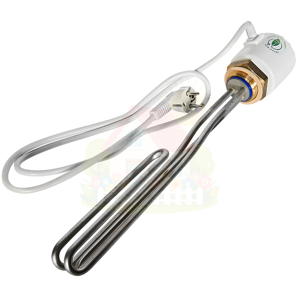 Инженерная сантехника ТЭН Stout 3 kW (1 фаза.) 1 1/2 "+ 2 термостата (основной и аварийный) — детальное фото
