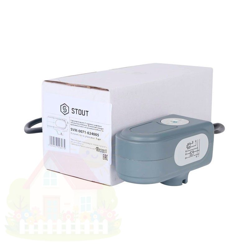 Купить Сервопривод для шаровых клапанов Stout SVM-0071-024005 10 сек/90° — фото товара в каталоге