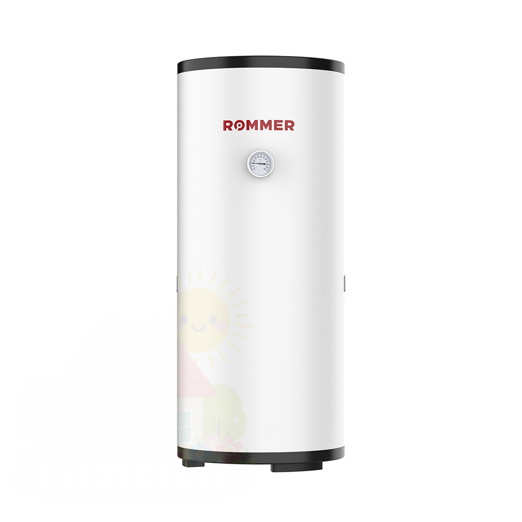 Купить Бойлер косвенного нагрева ROMMER RWH-2110 GT напольный 150 л без ТЭНа — фото товара в каталоге