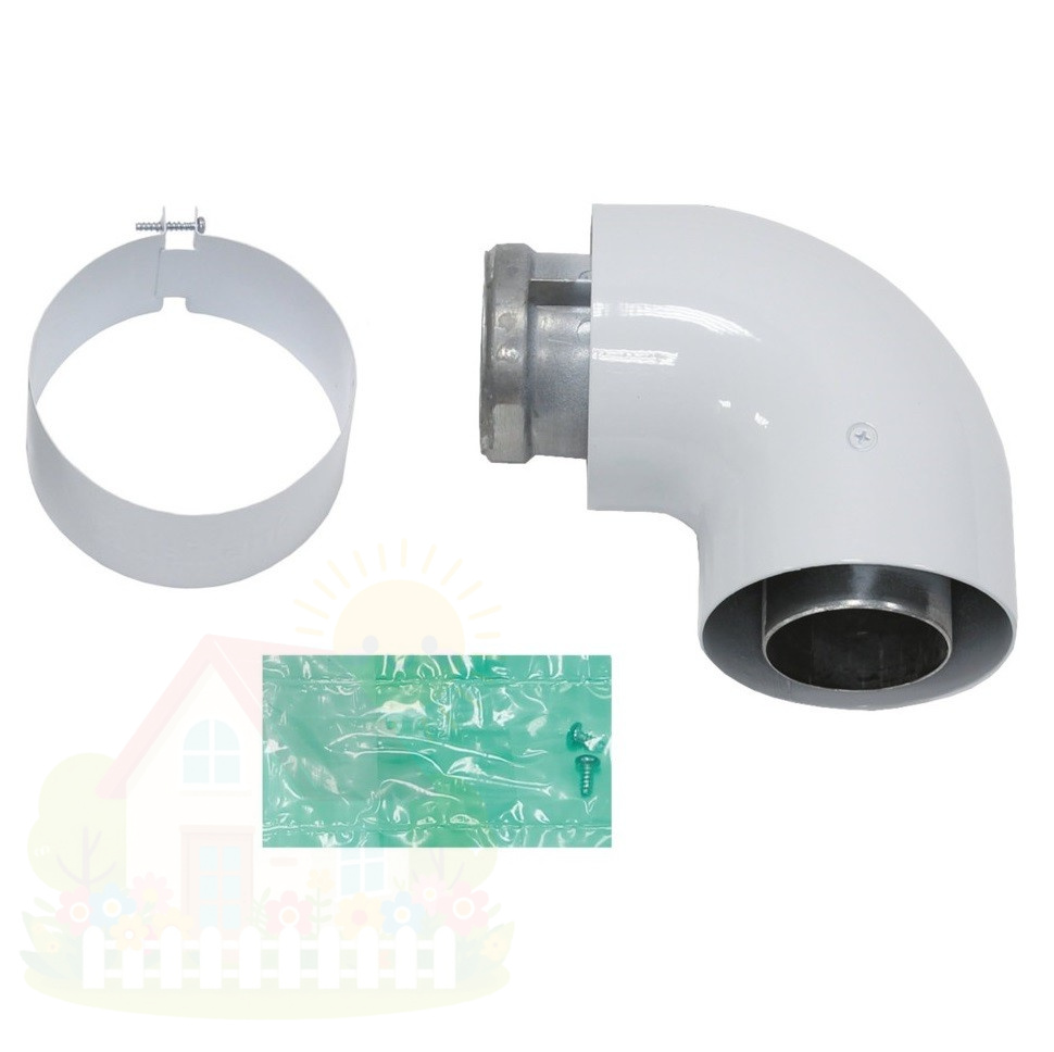 Купить Отвод для котла 90° для труб 60/100 мм, Vaillant арт. 303808 — фото товара в каталоге