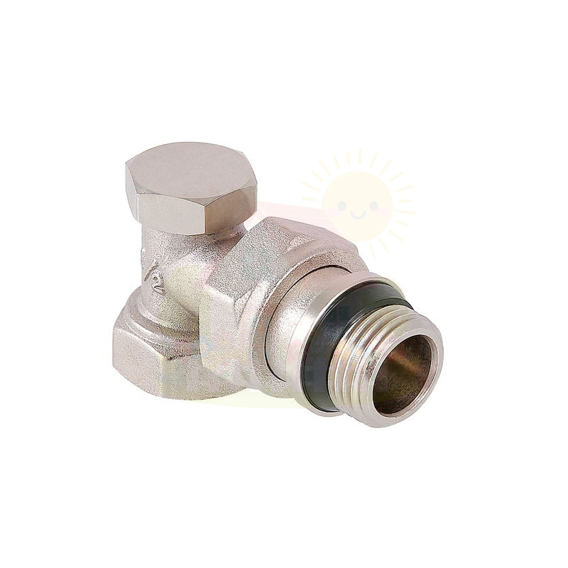 Инженерная сантехника Клапан настроечный угловой Valtec 1/2" арт.VT.019.NR.04 с доп.уплотнением — детальное фото