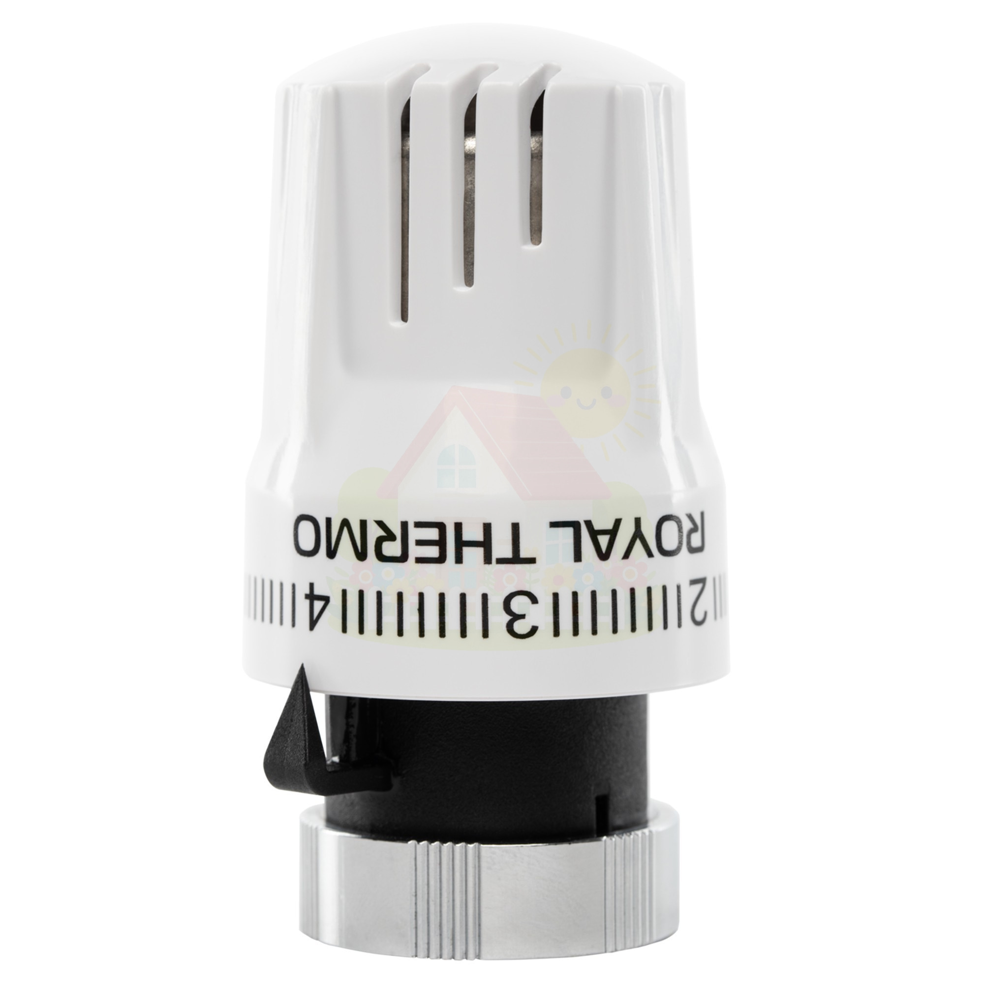 Инженерная сантехника Термоголовка жидкостная Royal Thermo BASIC М30х1,5 (Белый) — детальное фото