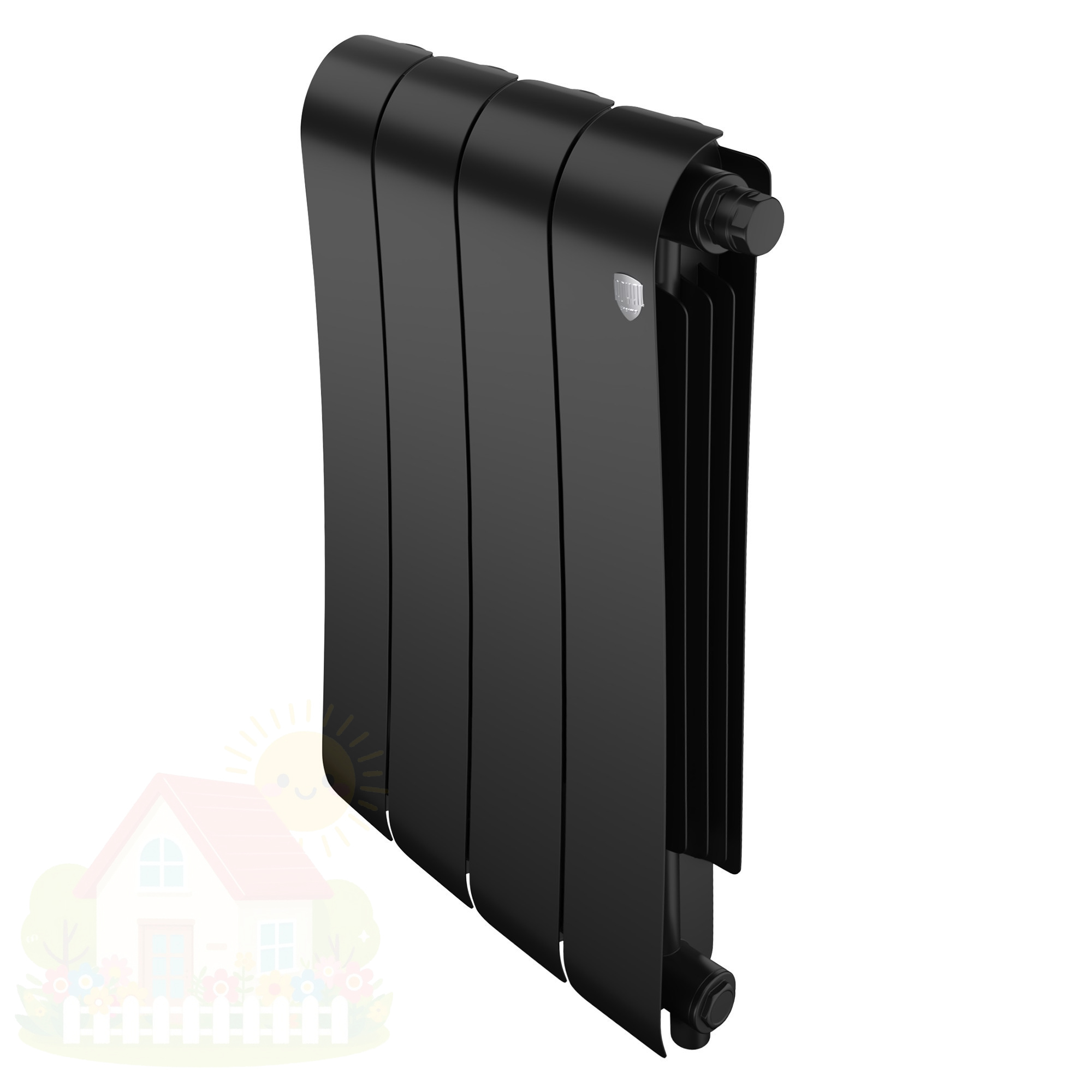 Купить Биметаллический радиатор Royal Thermo Infinity 500 Noir Sable (4 секции) — фото товара в каталоге