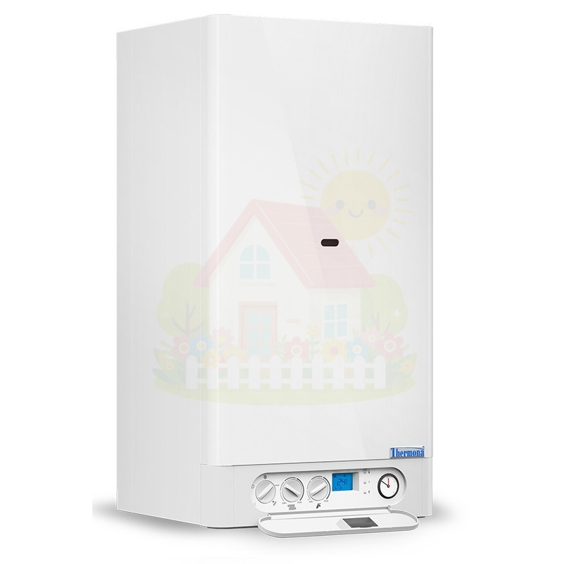 Инженерная сантехника Настенный газовый котел Thermona Therm 28 CXE.AA открытый дымоход — детальное фото