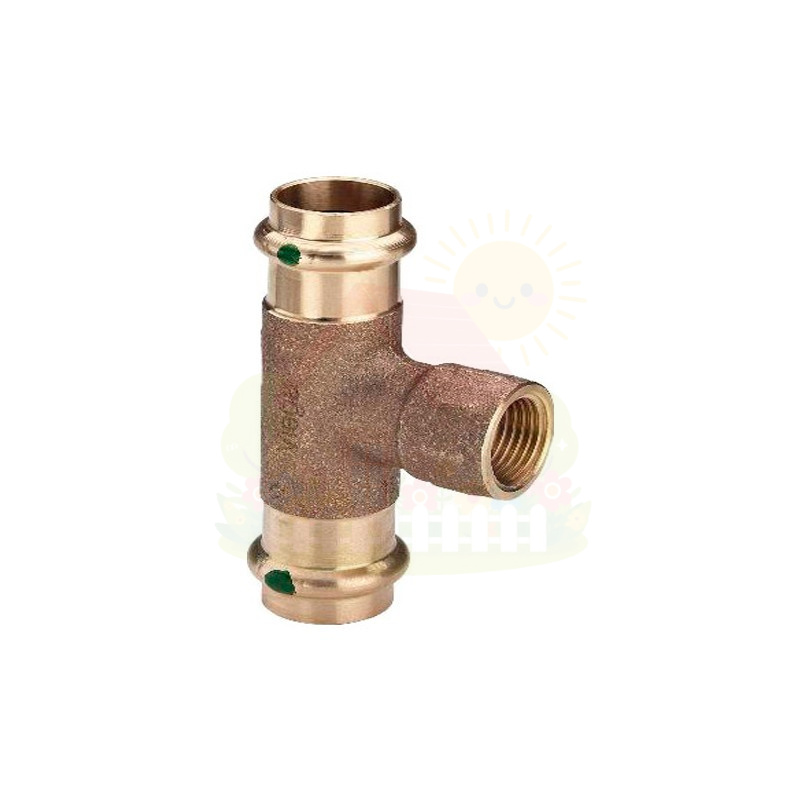 Инженерная сантехника Тройник бронзовый Viega Sanpress c SC-Contur 12x1/2" ВР (арт.290986) — детальное фото