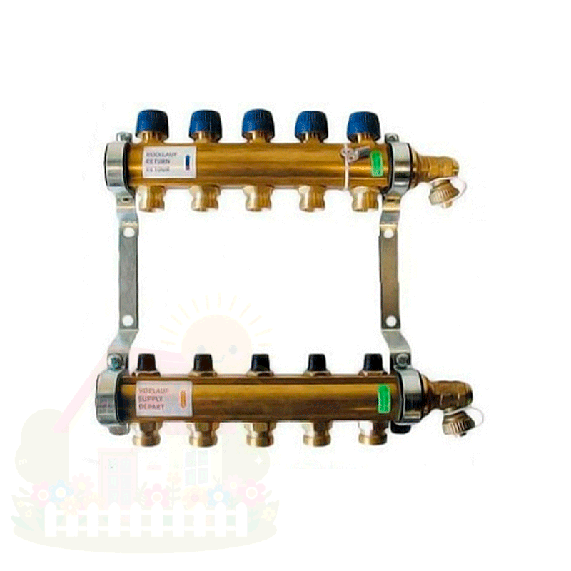 Купить Коллектор Watts HKV 10 контуров 1x3/4" евроконус для тёплого пола — фото товара в каталоге