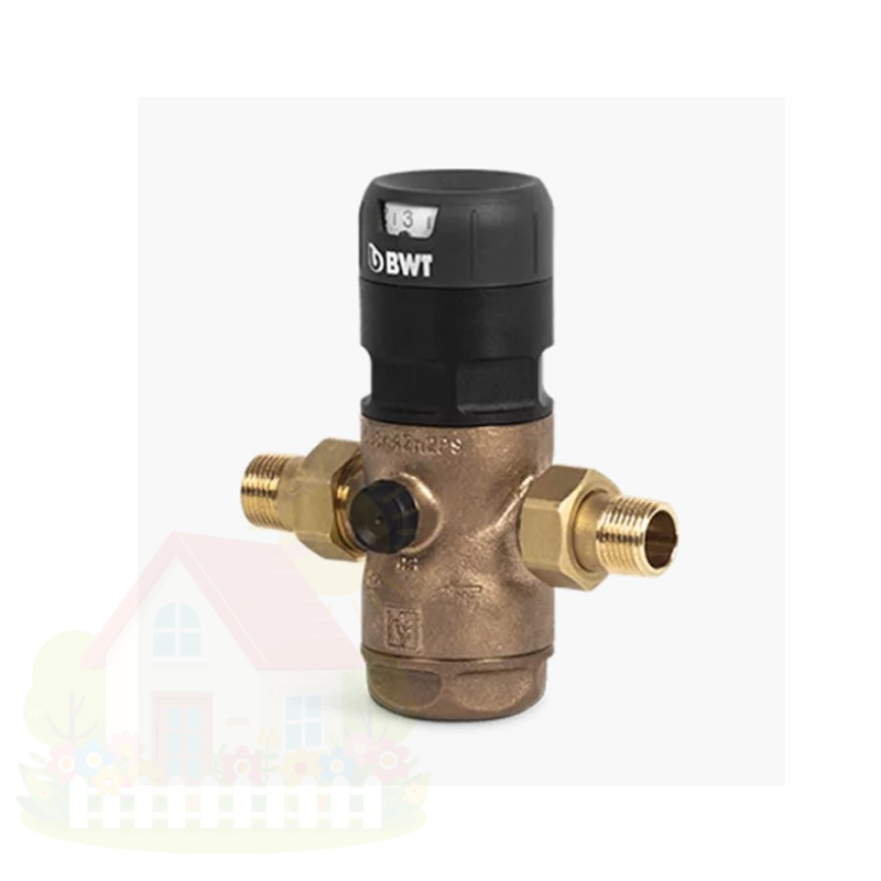 Купить Редуктор давления BWT D1 Red 1/2" красная латунь (безсвинцовая) горячая вода — фото товара в каталоге