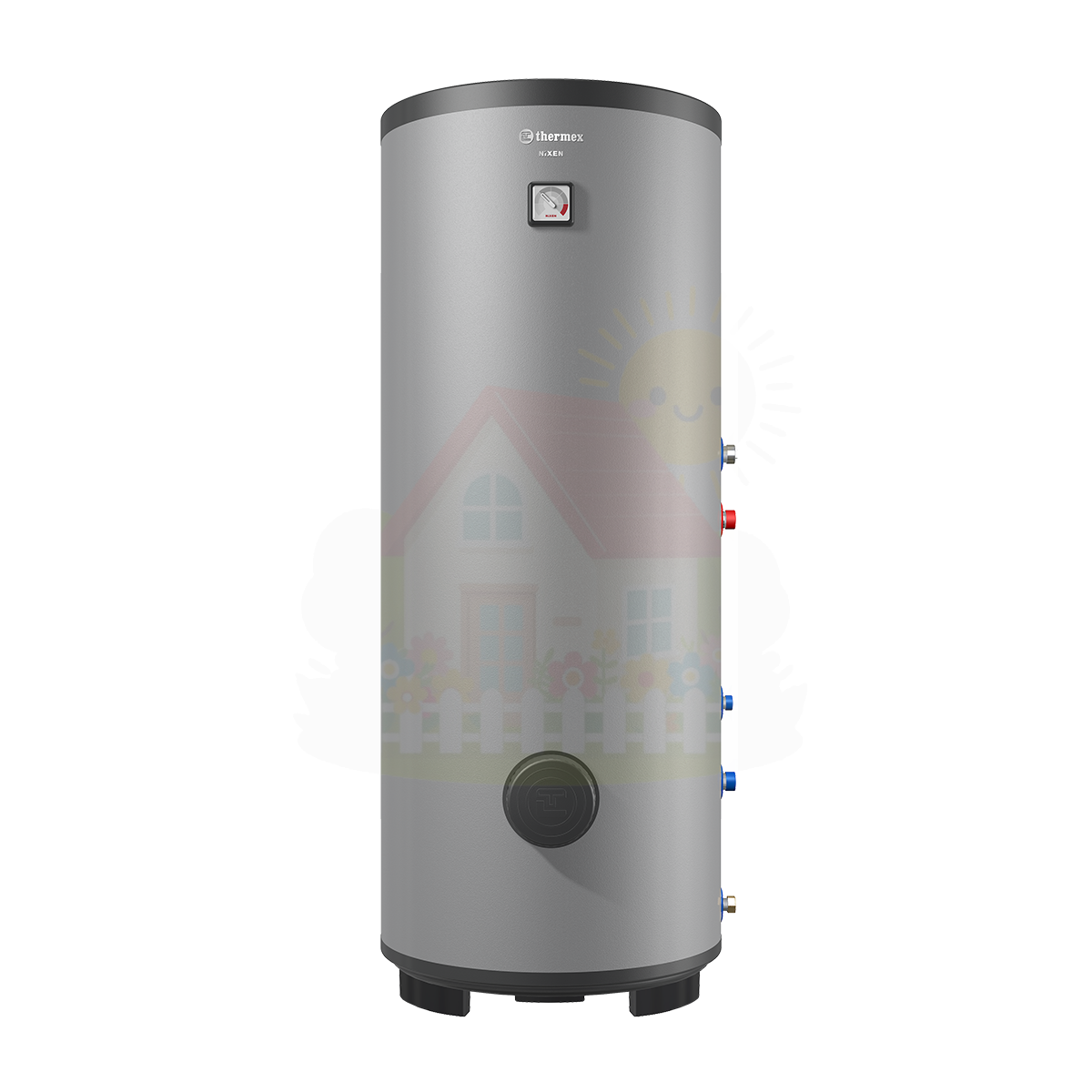 Инженерная сантехника Бойлер косвенного нагрева из нержавейки Thermex Nixen 200 F (Combi) — детальное фото