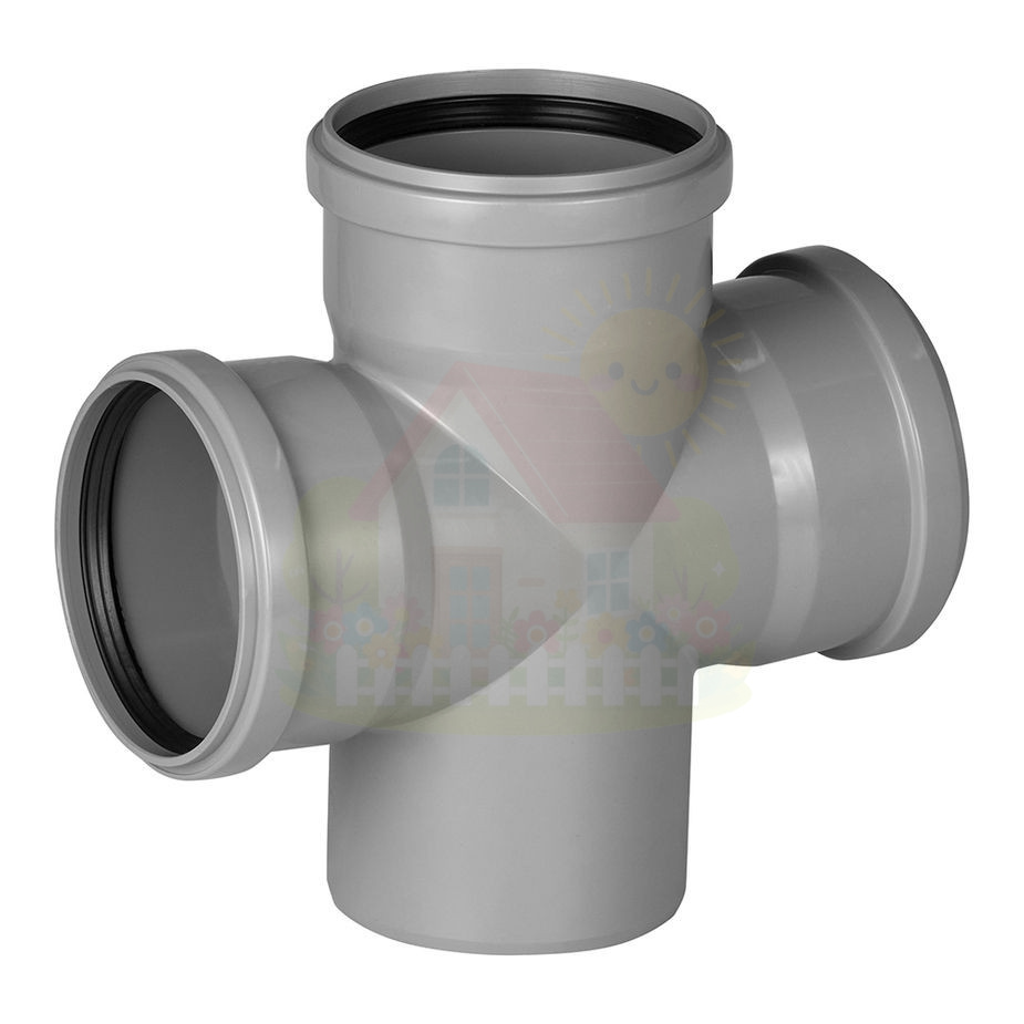 Инженерная сантехника Крестовина канализационная Ostendorf HTDA 110x110*110 87° (арт.115935) — детальное фото