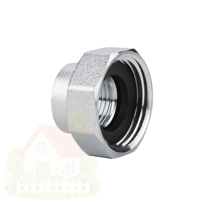 Купить Переходник для коллектора Varmega 3/4"х1/2" с ВР-ВР резьбой хромированный — фото товара в каталоге
