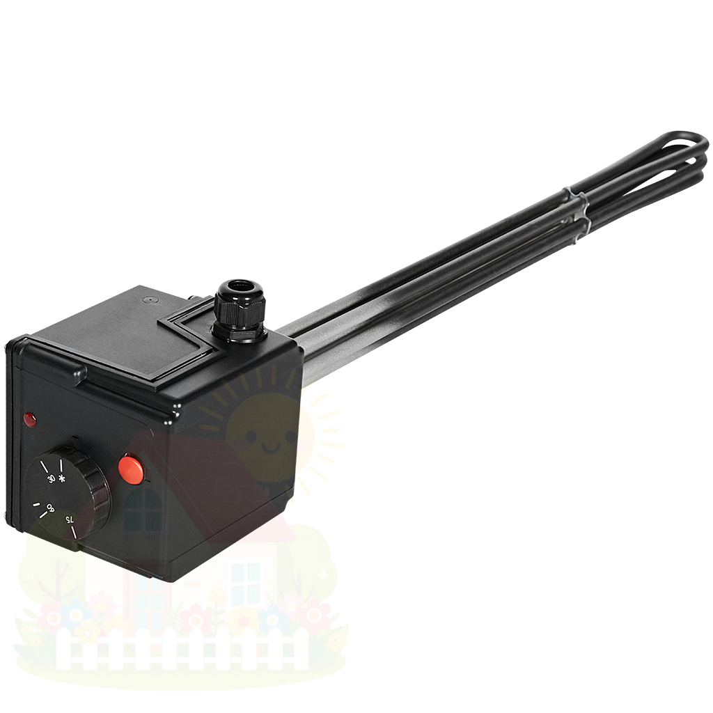 Купить ТЭН Stout 6 kW (3 фазы) 1 1/2 "+ 2 термостата (основной и аварийный) — фото товара в каталоге