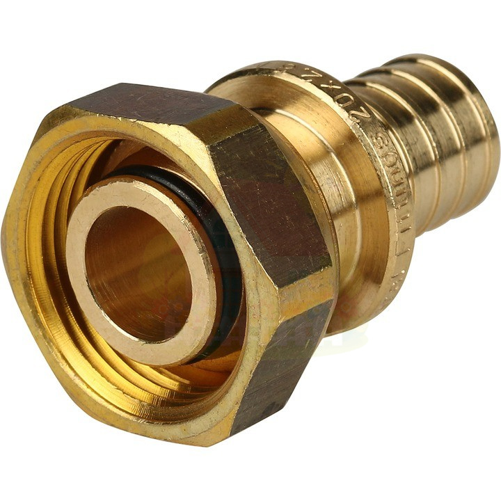 Инженерная сантехника Переходник с накидной гайкой под евроконус 20xG 3/4" Stout — детальное фото