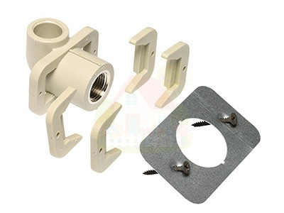 Инженерная сантехника Угол настенный для гипсокартона Ekoplastik Wavin 20x1/2" с ВР резьбой — детальное фото