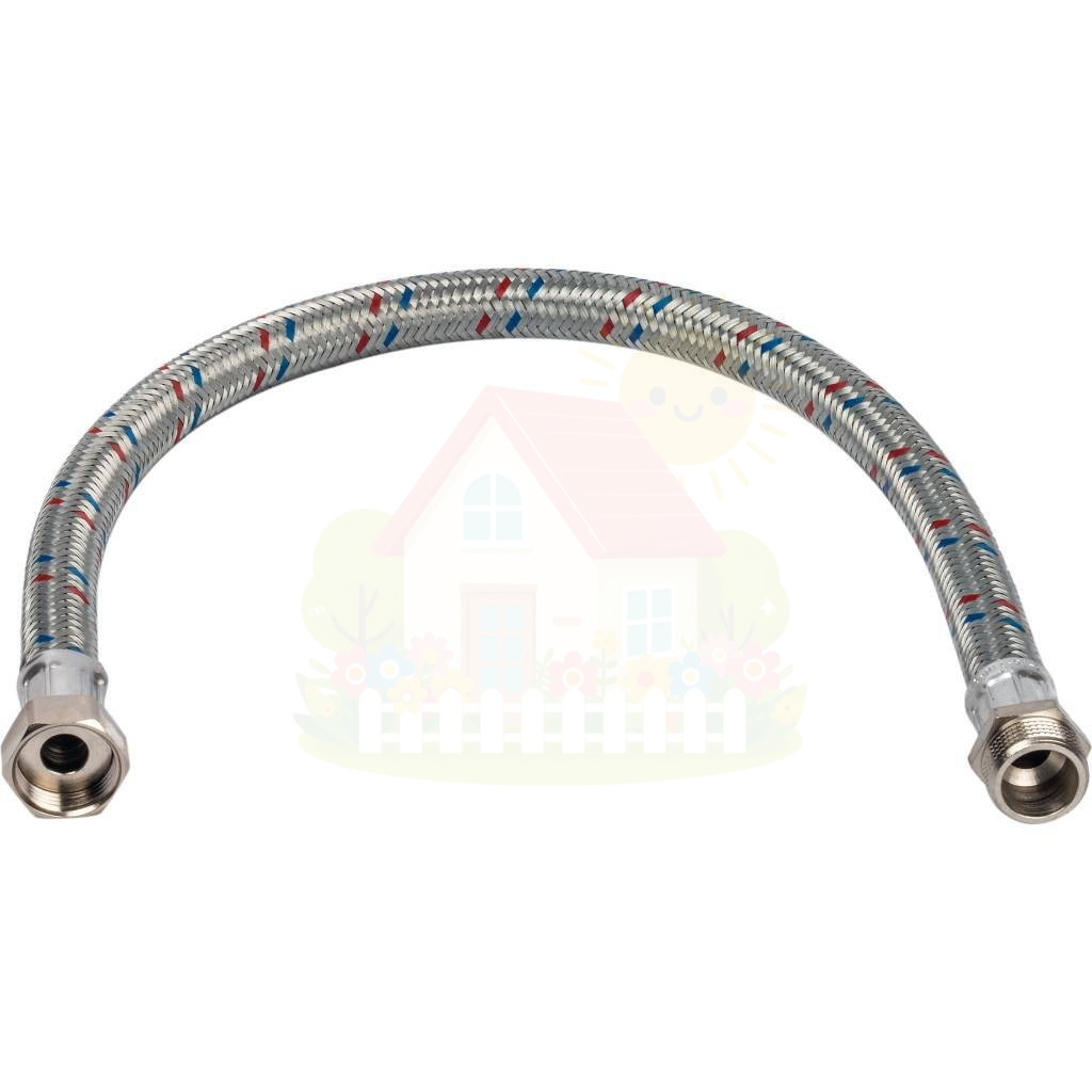 Инженерная сантехника Гибкая подводка для воды Stout НР/ВР 1 1/4"х1 1/4" длина 800 мм — детальное фото