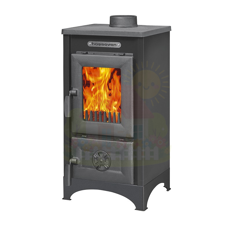 Инженерная сантехника Печь камин Hosseven 9008 Mini Anthracite — детальное фото