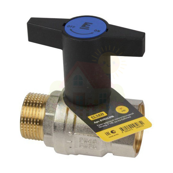 Инженерная сантехника Кран шаровой ELSEN Strong T 3/4" НВ — детальное фото