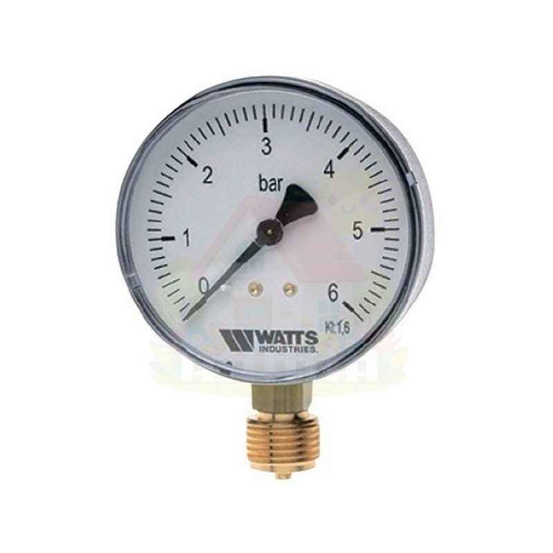 Инженерная сантехника Манометр радиальный Watts F+R200 (1/4" 6 бар 50 мм.) — детальное фото