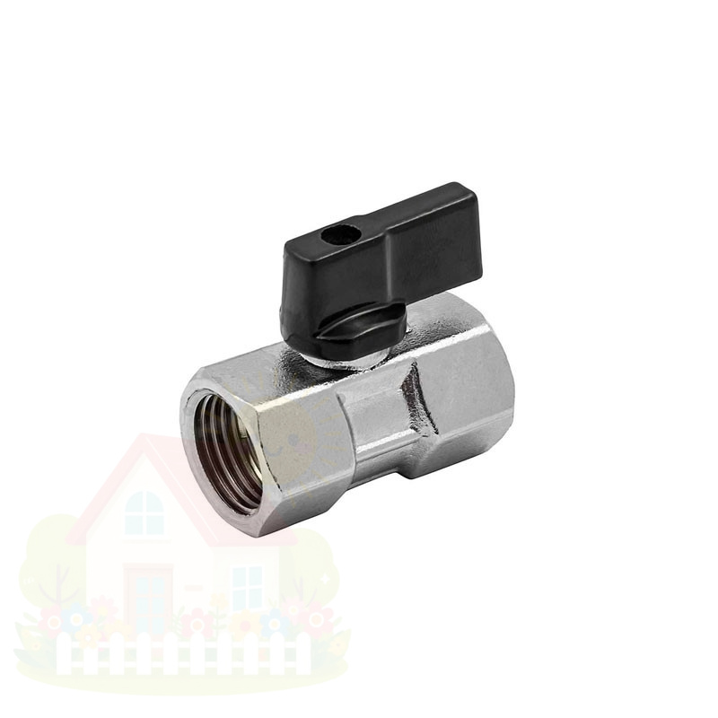 Купить Кран шаровой mini ELSEN прямой 3/8"x3/8" ВВ ручка-бабочка — фото товара в каталоге