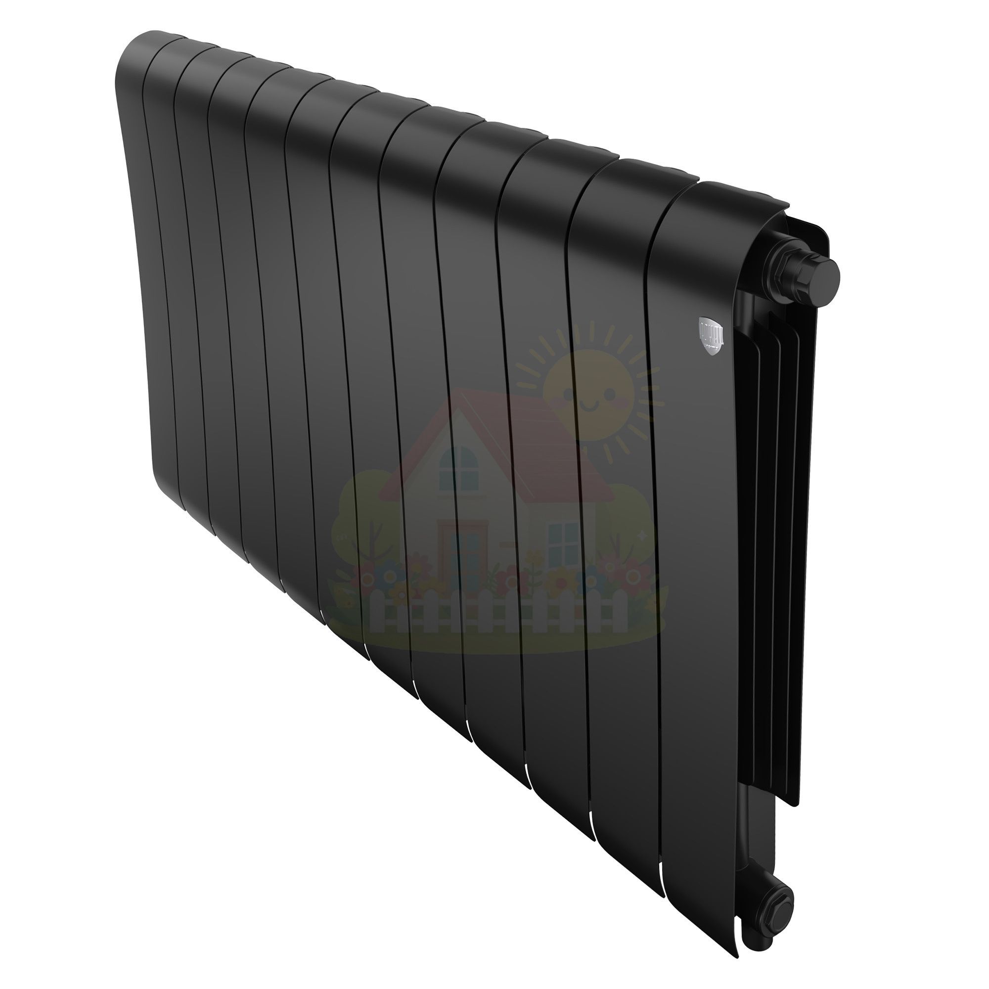 Инженерная сантехника Биметаллический радиатор Royal Thermo Infinity 500 Noir Sable (12 секций) — детальное фото