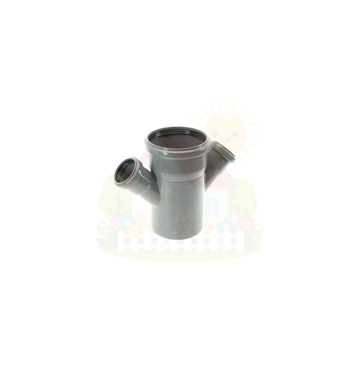Инженерная сантехника Крестовина канализационная Ostendorf HTDA 110x50х50 45° (арт.115540) — детальное фото