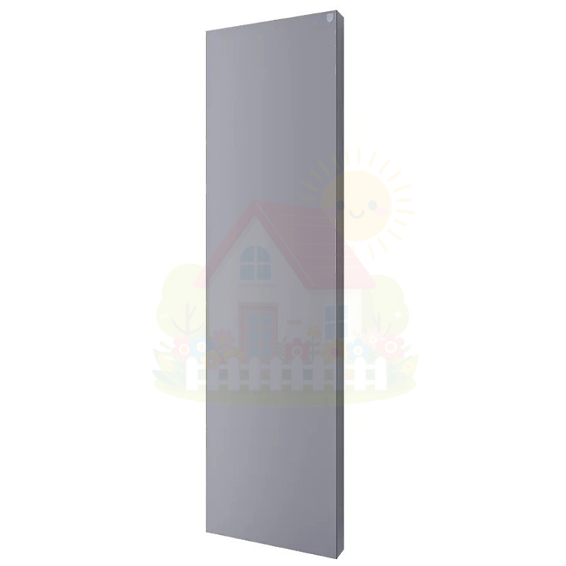 Инженерная сантехника Вертикальный дизайн радиатор Royal Thermo Flat 500-1800 Silver Satin — детальное фото