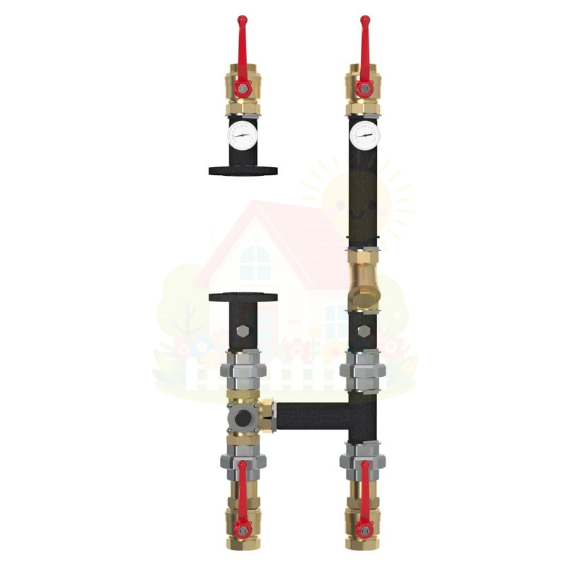 Инженерная сантехника Насосная группа GIDRUSS NG 40010 24 2" поворотный смеситель Dn 40 — детальное фото
