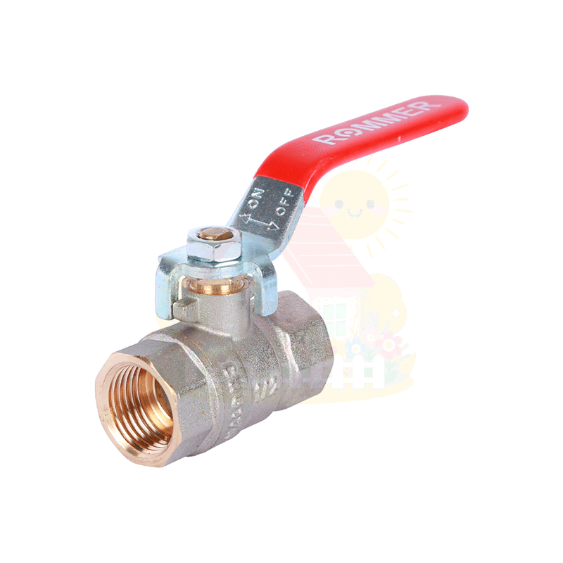 Инженерная сантехника Кран шаровой Rommer 1/2" ВН/ВН ручка-рычаг — детальное фото