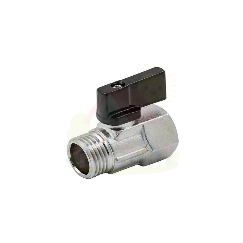 Инженерная сантехника Кран шаровой mini ELSEN прямой 1/4"x1/4" НВ ручка-бабочка — детальное фото