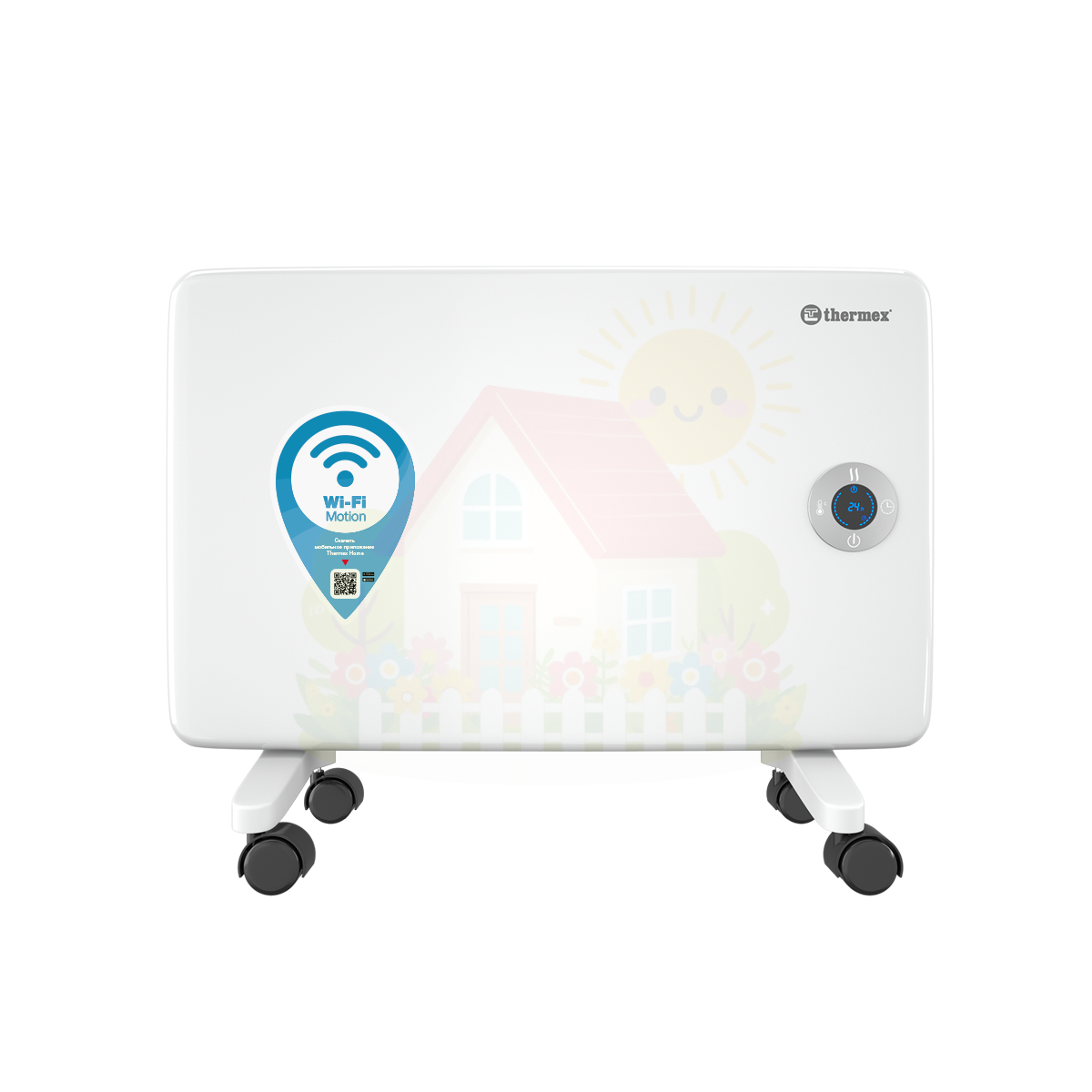 Инженерная сантехника Электрический конвектор Thermex Frame 1000E Wi-Fi — детальное фото