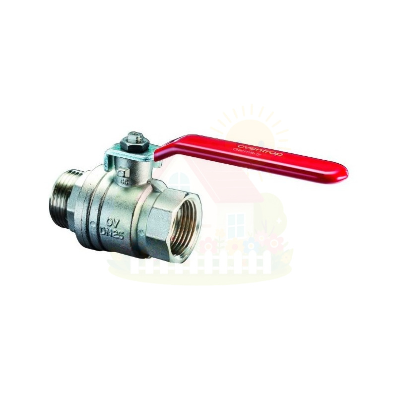 Инженерная сантехника Кран шаровый Oventrop Optibal 1/2" ВР/НР ручка-рычаг (арт.1076204) — детальное фото