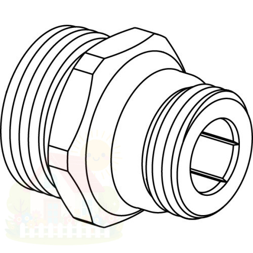 Купить Ниппель переходной Usystems Smart Radi 3/4"НР Евроконус 1/2"НР — фото товара в каталоге