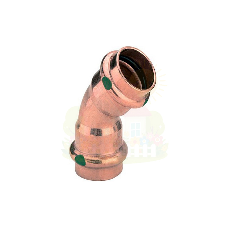Инженерная сантехника Отвод медный Viega Profipress В-В c SC-Contur 35x45° (арт.292379) — детальное фото