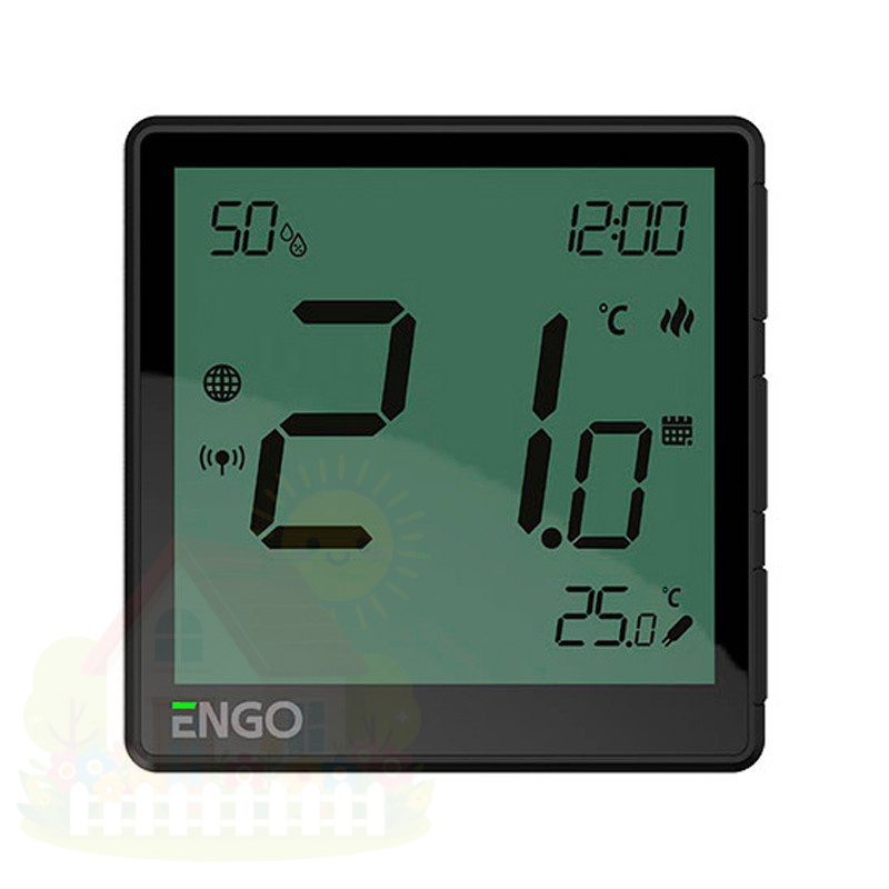 Купить Универсальный терморегулятор ENGO с модулем Zigbee с датчиком влажности 220В черный — фото товара в каталоге
