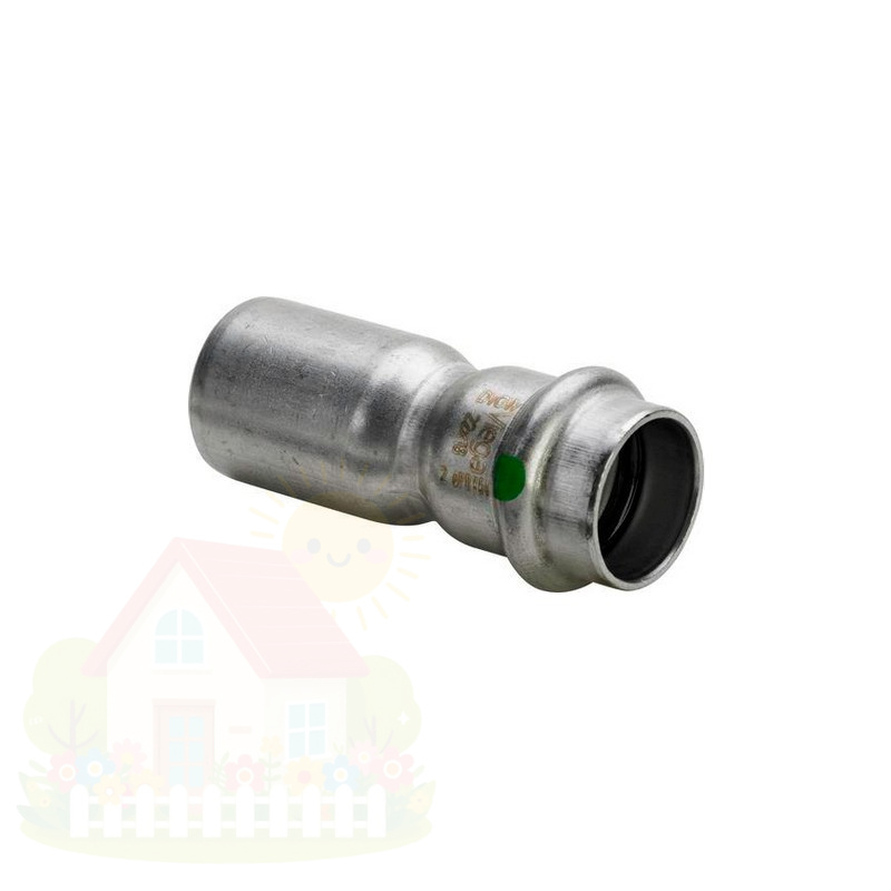 Купить Редукционная вставка Viega Sanpress Inox 18х15 из нержавейки (арт. 436223) серия 2315.1 — фото товара в каталоге