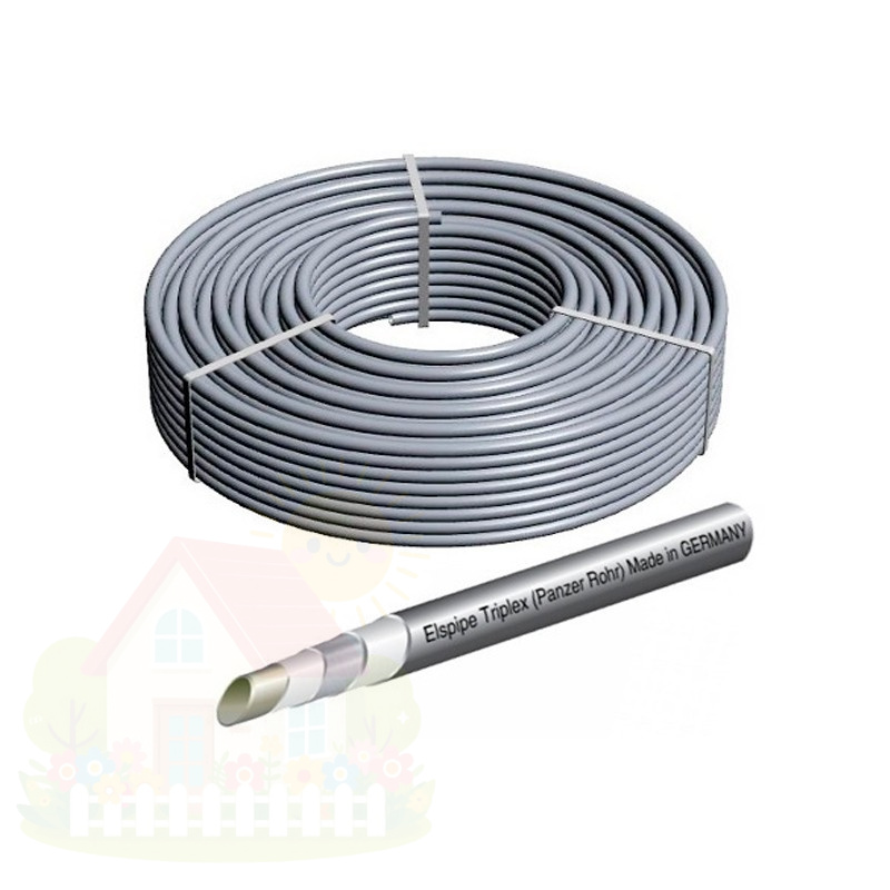 Купить Труба Elsen Elspipe Triplex 16x2.6 Стабильная PE-XC/AI/PE-RT (арт.EPT16.2610-100) бухта 100 м. — фото товара в каталоге