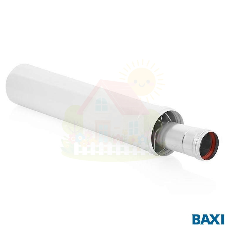 Инженерная сантехника Коаксиальное удлинение Baxi 60/100 мм, длина 500 мм(арт. KHG71410391) — детальное фото