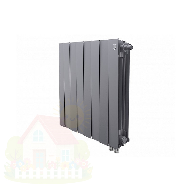 Купить Биметаллический радиатор Royal Thermo PianoForte 500 VDR Silver Satin (12 секций) — фото товара в каталоге
