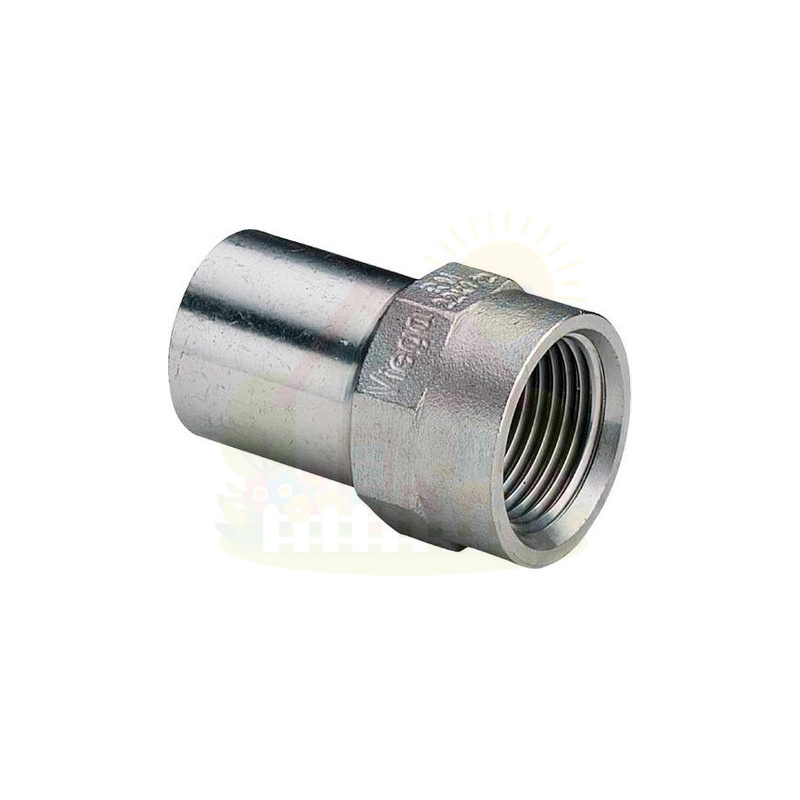 Инженерная сантехника Переходная вставка Viega Sanpress Inox 28х1" ВР из нержавейки (арт. 436858) серия 2312.1 — детальное фото