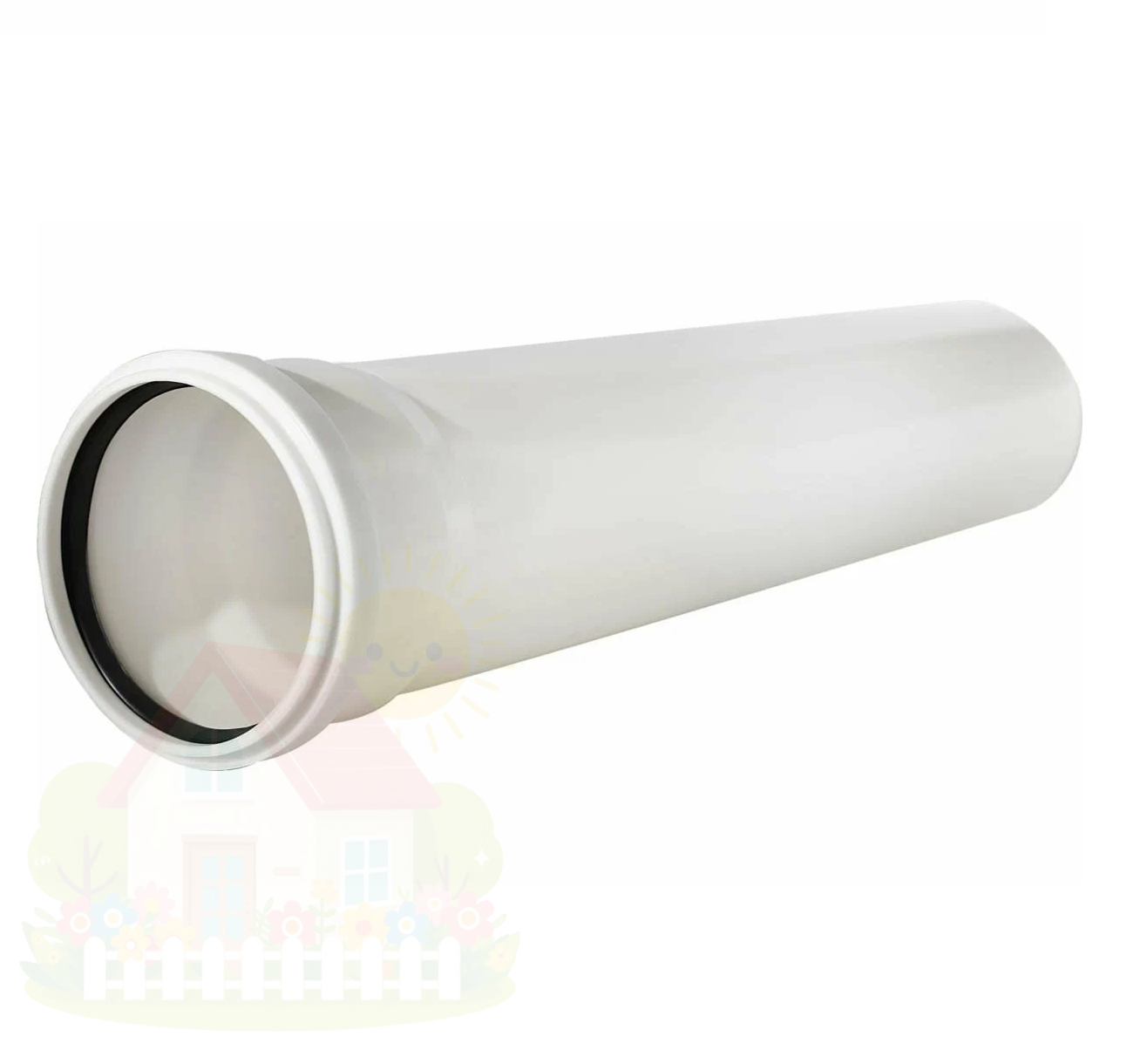 Купить Труба Buderus конденсационная дымохода  FC-S110-2000 DN110 PP 2000мм — фото товара в каталоге
