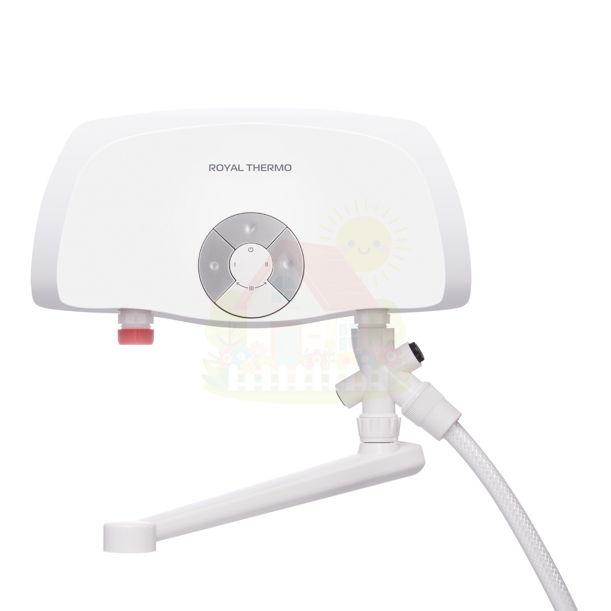 Инженерная сантехника Водонагреватель проточный Royal Thermo SmartFix 3.5 кВт (кран в комплекте) — детальное фото