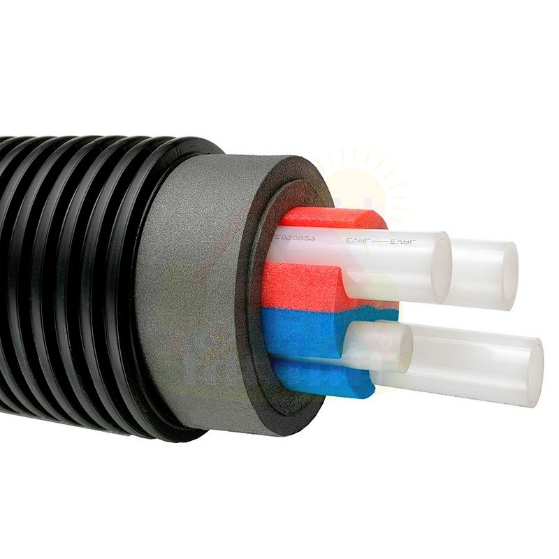 Инженерная сантехника Теплотрасса Uponor Ecoflex Quattro 2х32х2,9-2х25х3,5 /175 (арт.1018148) — детальное фото