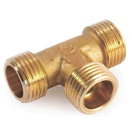Инженерная сантехника Тройник НН латунный резьбовой 1/2"х1/2"х1/2" Stout — детальное фото